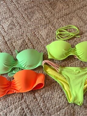 Bandeau bikinis and bottom